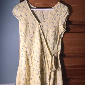 Hollister floral wrap dress